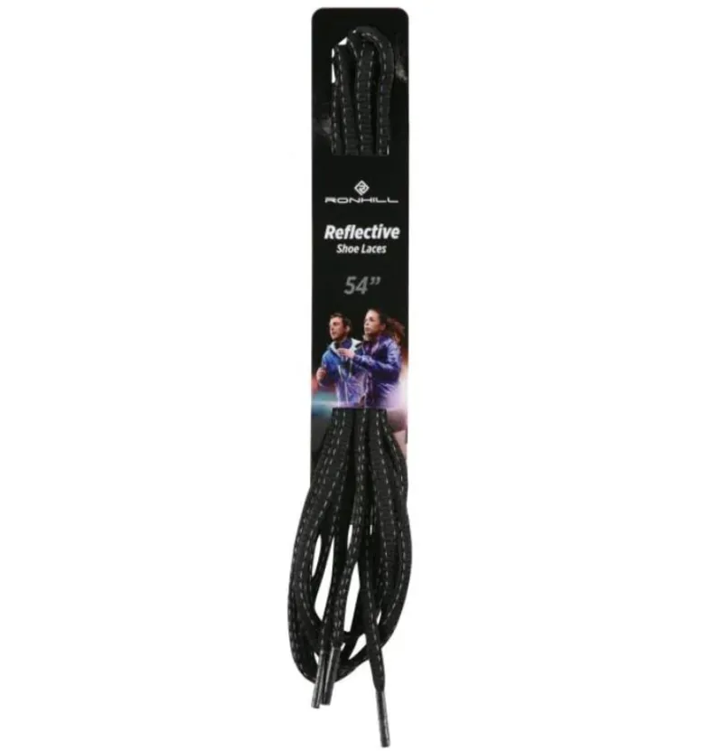 Ronhill Reflective Shoe Laces 54inch Black
